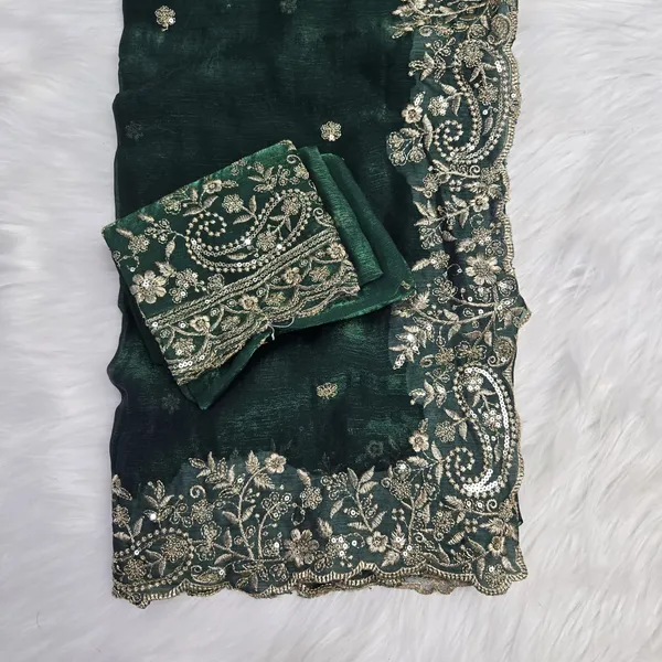 Green_Fandy_Satin_Silk_Saree_For_Women