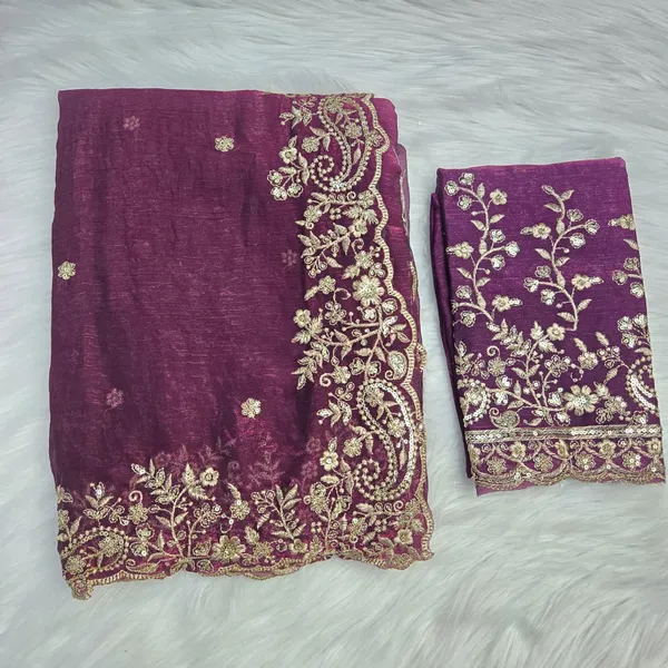 Purple_Fandy_Satin_Silk_Saree_For_Women