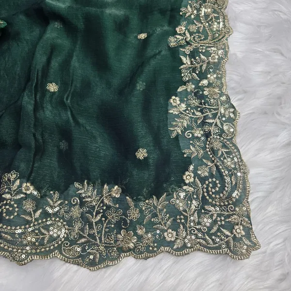 Green_Fandy_Satin_Silk_Saree_For_Women
