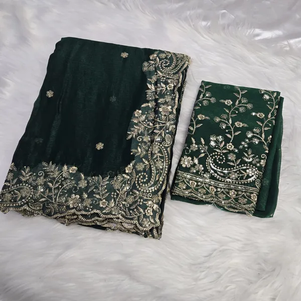 Green_Fandy_Satin_Silk_Saree_For_Women