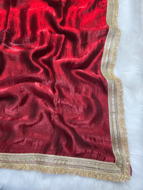 Red_Fandy_Satin_Silk_Saree_For_Women