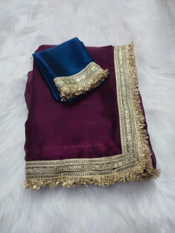 Magenta_Fandy_Satin_Silk_Saree_For_Women