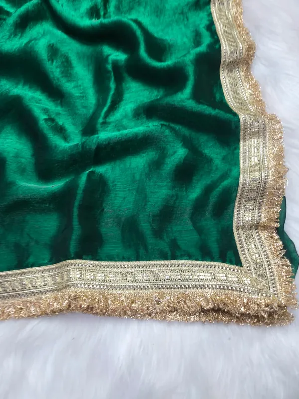 Green_Fandy_Satin_Silk_Saree_For_Women