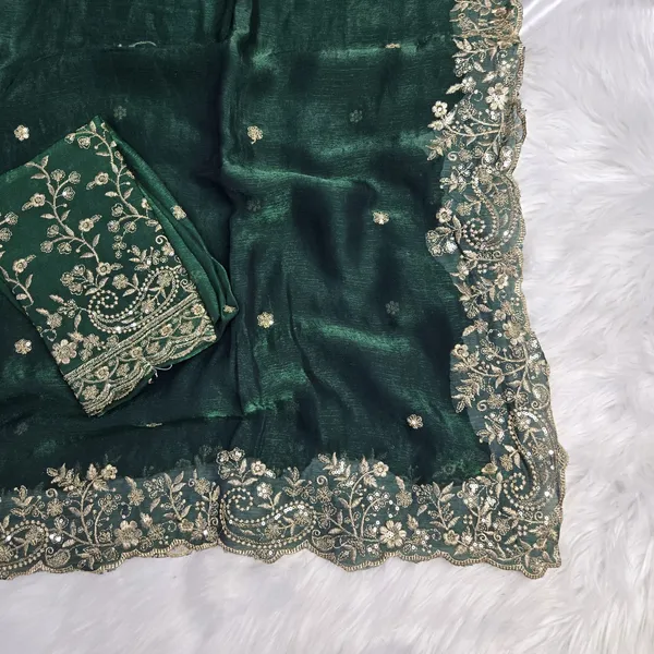 Green_Fandy_Satin_Silk_Saree_For_Women