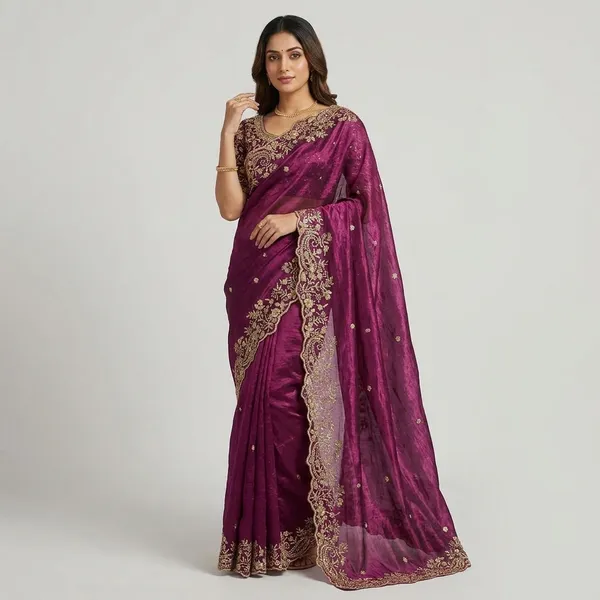 Magenta_Fandy_Satin_Silk_Saree_For_Women