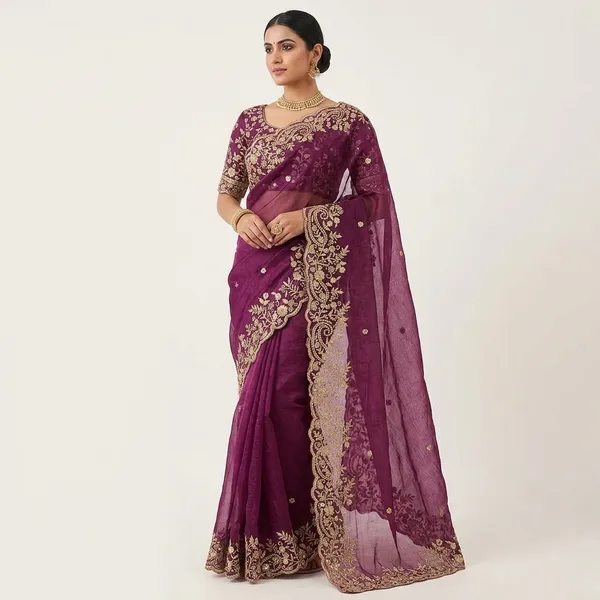 Purple_Fandy_Satin_Silk_Saree_For_Women