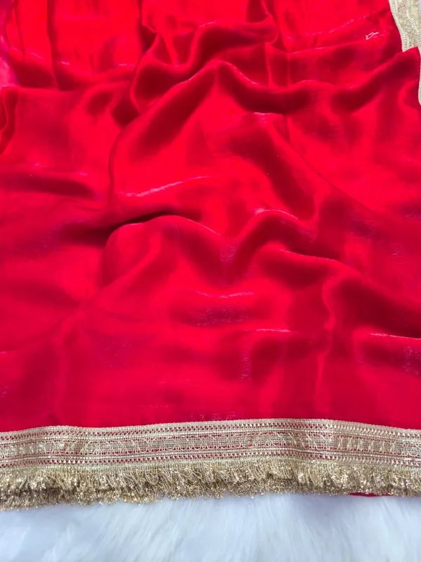 Red_Fandy_Satin_Silk_Saree_For_Women