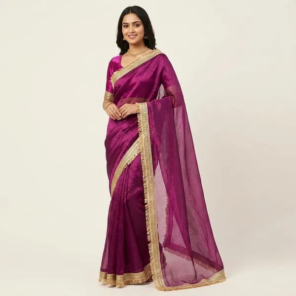 Magenta_Fandy_Satin_Silk_Saree_For_Women
