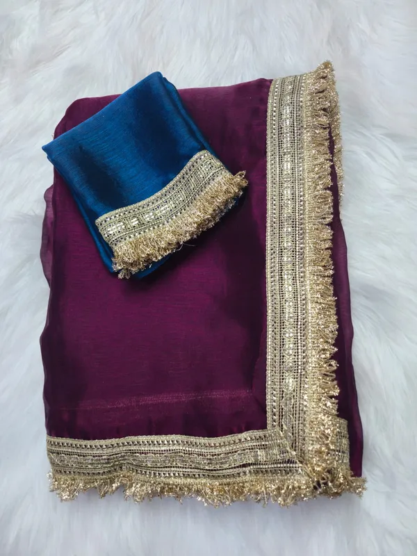 Magenta_Fandy_Satin_Silk_Saree_For_Women