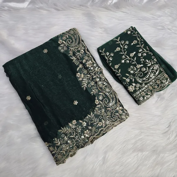 Green_Fandy_Satin_Silk_Saree_For_Women