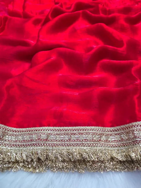 Red_Fandy_Satin_Silk_Saree_For_Women