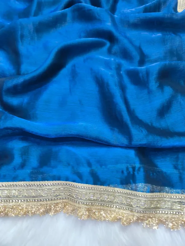 Blue_Fandy_Satin_Silk_Saree_For_Women