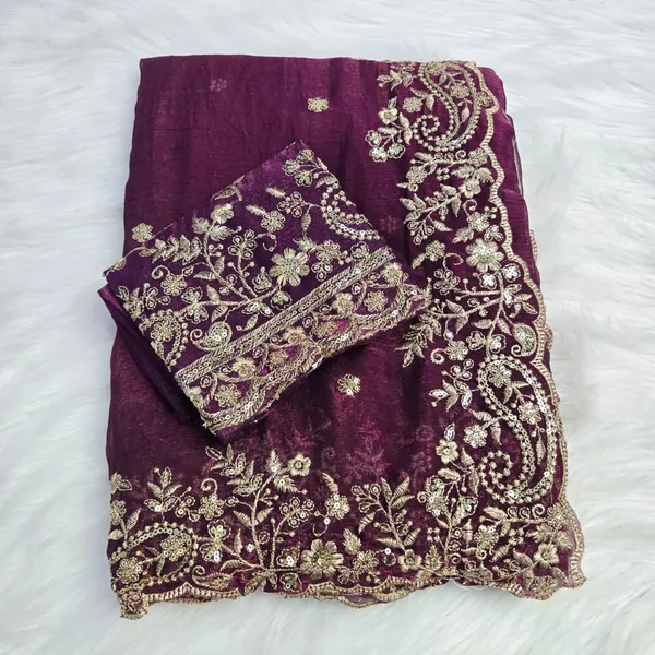 Purple_Fandy_Satin_Silk_Saree_For_Women