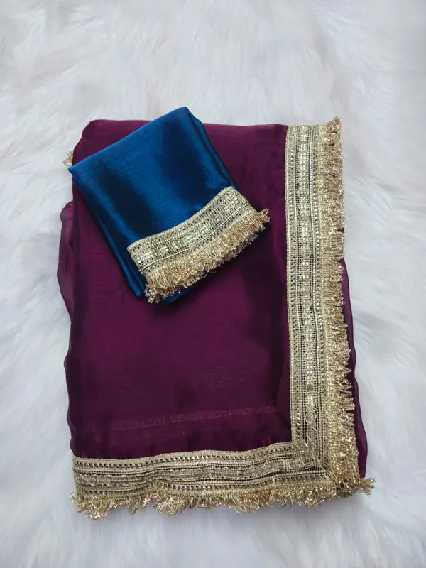 Magenta_Fandy_Satin_Silk_Saree_For_Women