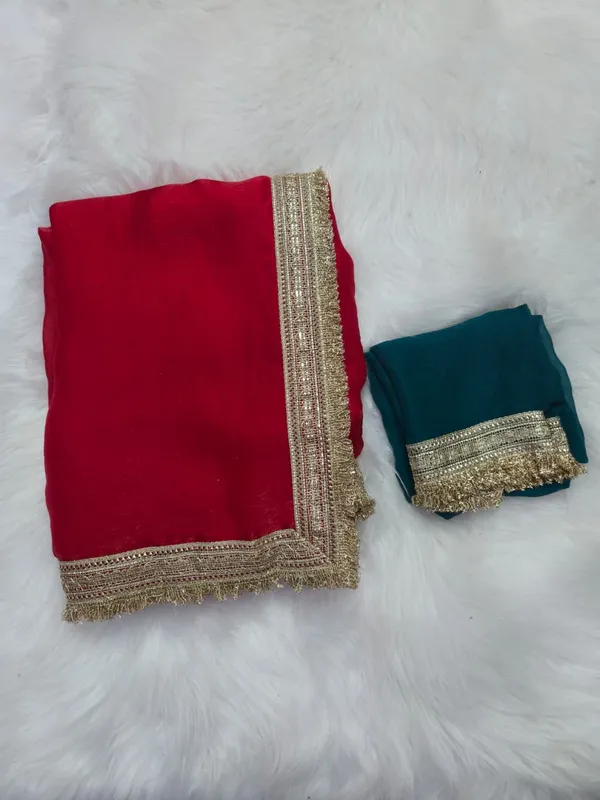 Red_Fandy_Satin_Silk_Saree_For_Women