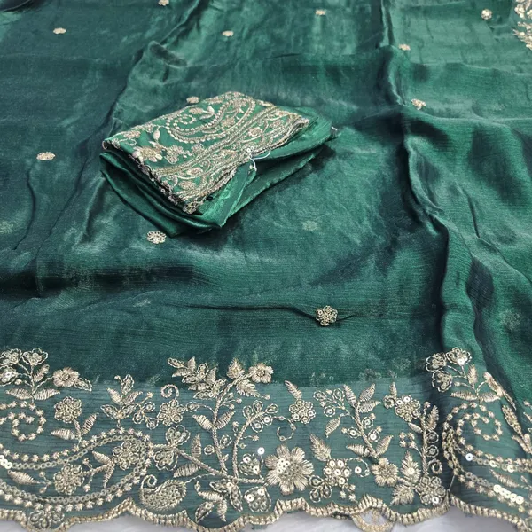 Green_Fandy_Satin_Silk_Saree_For_Women