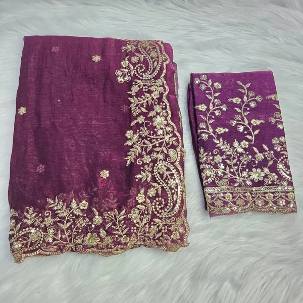 Purple_Fandy_Satin_Silk_Saree_For_Women