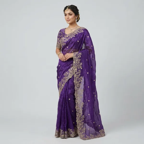 Purple_Fandy_Satin_Silk_Saree_For_Women