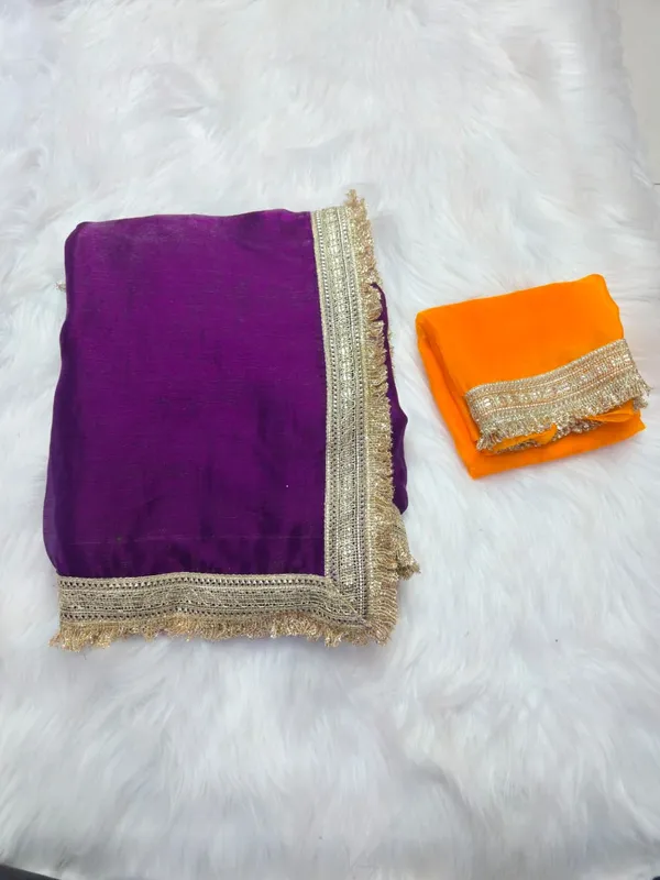 Purple_Fandy_Satin_Silk_Saree_For_Women