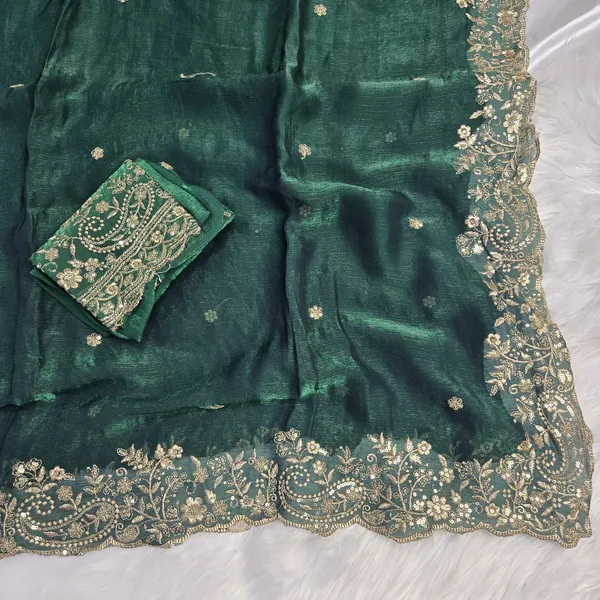 Green_Fandy_Satin_Silk_Saree_For_Women
