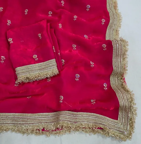 Red_Fandy_Satin_Silk_Saree_For_Women