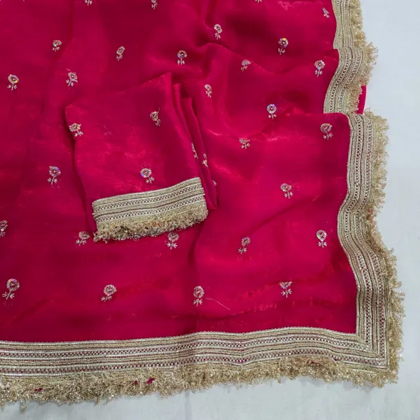 Red_Fandy_Satin_Silk_Saree_For_Women
