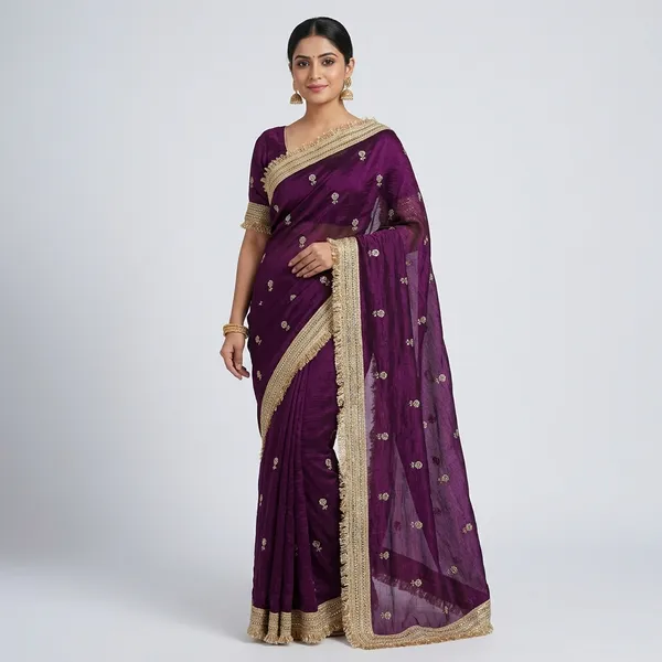 Purple_Fandy_Satin_Silk_Saree_For_Women
