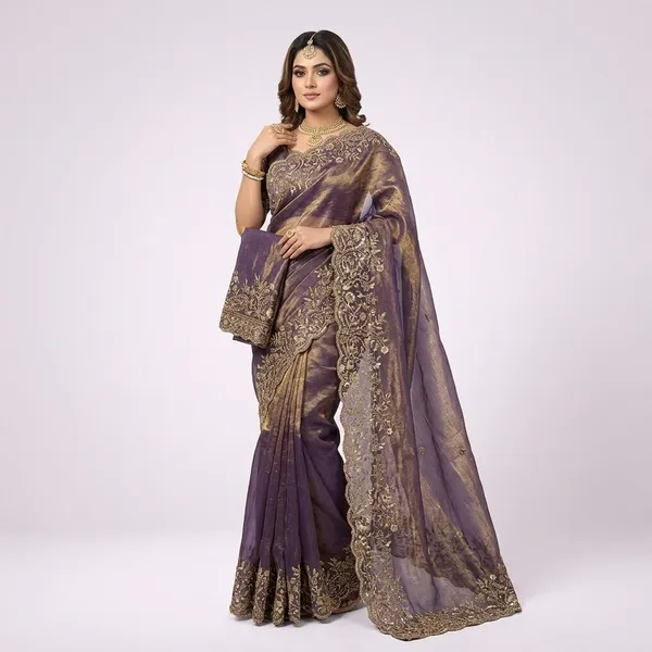 Purple_Fandy_Satin_Silk_Saree_For_Women