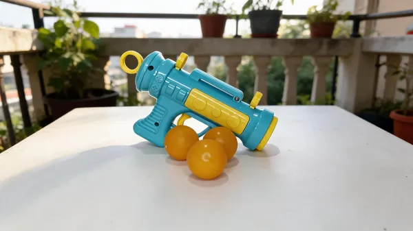 Turquoise_Yellow_Plastic_Toy_Blaster_Gun_With_Balls_For_Kids