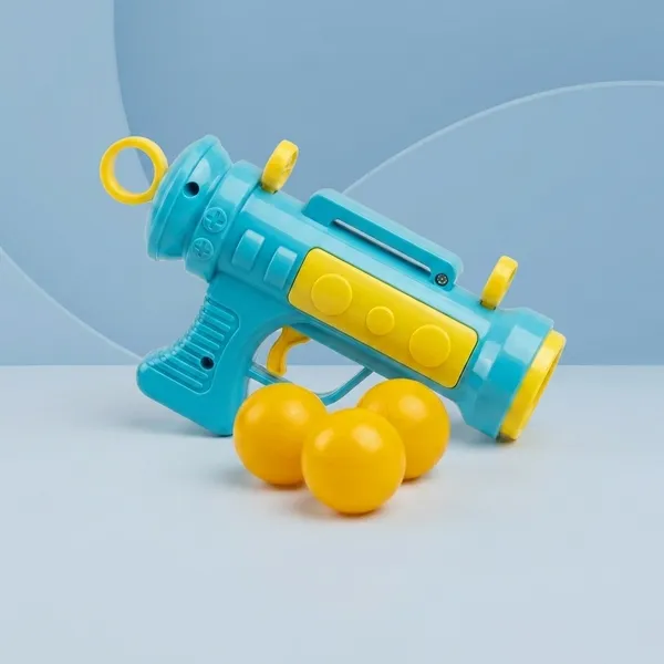 Turquoise_Yellow_Plastic_Toy_Blaster_Gun_With_Balls_For_Kids