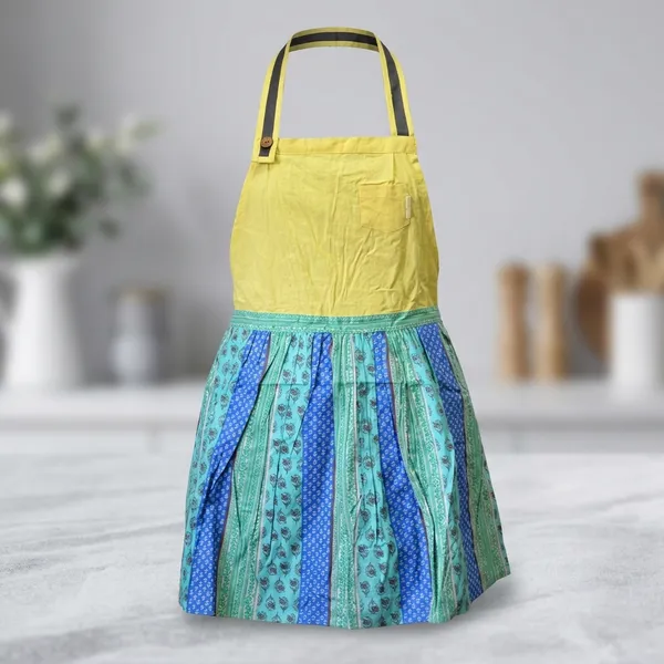 Cotton_Floral_Print_Two_Tone_Apron