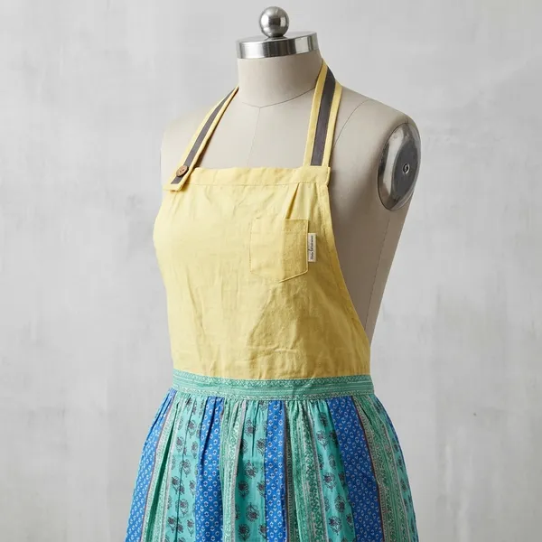 Cotton_Floral_Print_Two_Tone_Apron