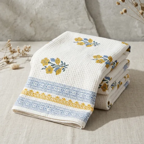Cotton_Floral_Print_Bath_Towel