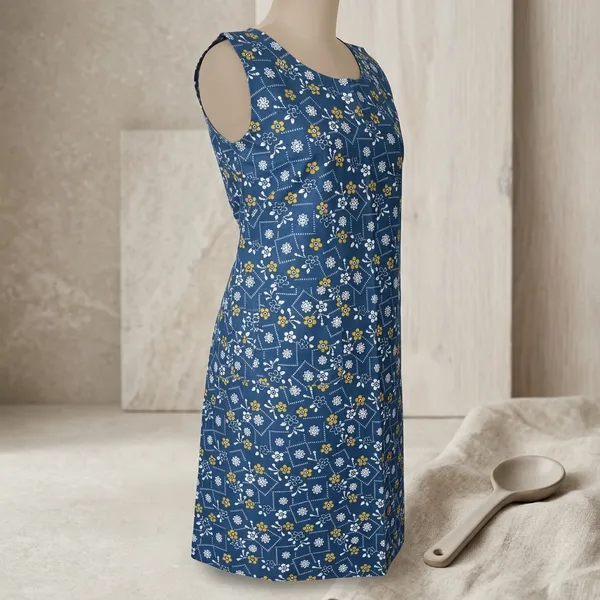 Cotton_Floral_Print_Kitchen_Apron