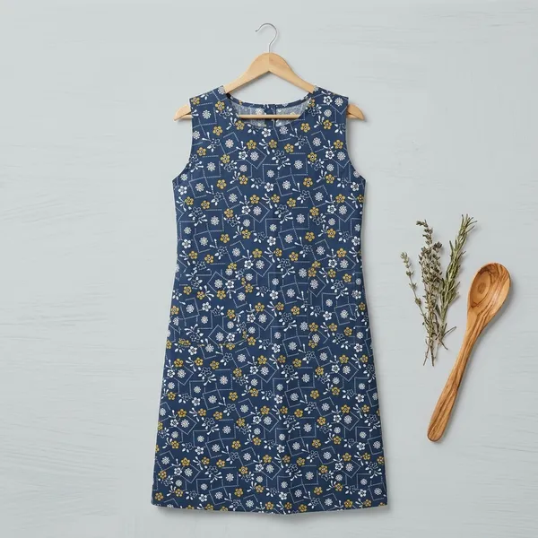 Cotton_Floral_Print_Kitchen_Apron