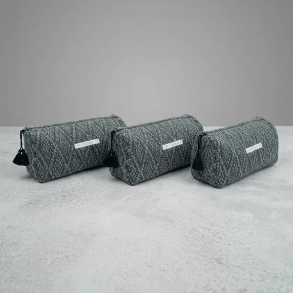 Grey_Textured_Fabric_Zip_Pouch_Pack_Of_3
