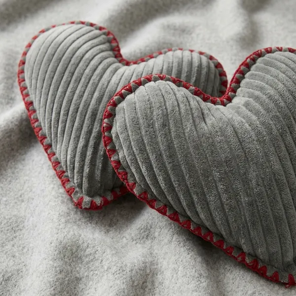 Grey_Ribbed_Velvet_Heart_Shape_Cushion_For_Kids_Pack_Of_2