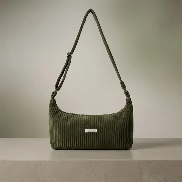 Green_Ribbed_Velvet_Slouchy_Hand_Bag_For_Adults