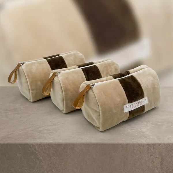 Light_Brown_Cream_Velvet_Striped_Pouch_For_Adults_Pack_Of_3