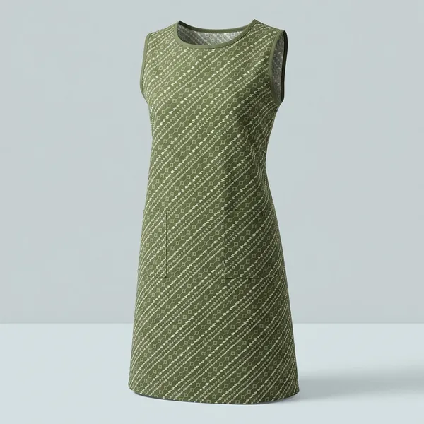 Dark_Green_Cotton_Geometric_Print_Apron