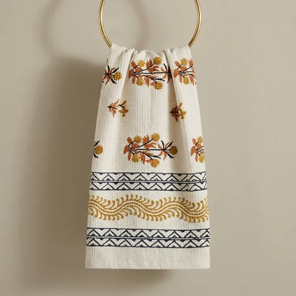 Waffle_Cotton_Embroidered_Floral_Bath_Towel