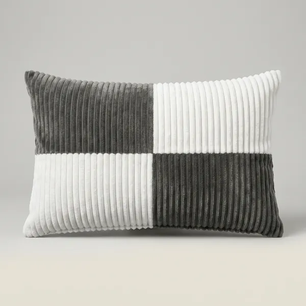 Ribbed_Velvet_Modern_Checkered_Pillow