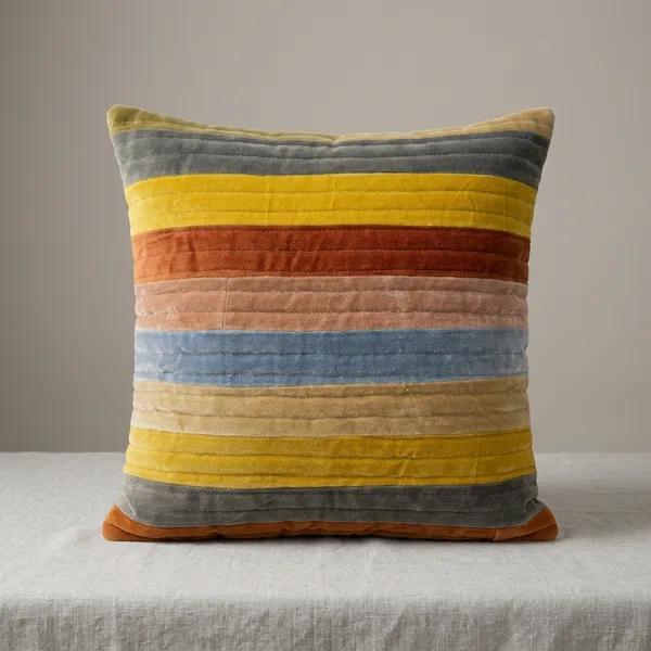 Multicolor_Ribbed_Velvet_Striped_Cushion