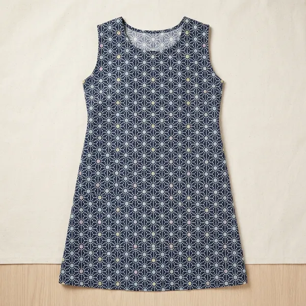 Light_Blue_Cotton_Floral_Print_Apron