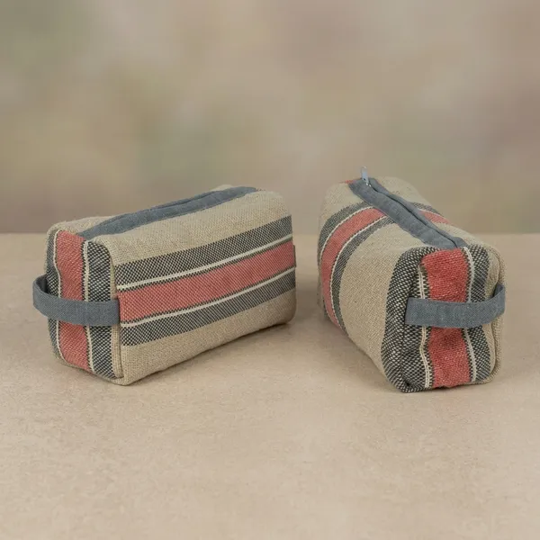Grey_Pink_Linen_Jute_Striped_Pouch_For_Adults_Pack_Of_2