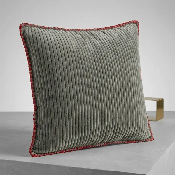 Grey_Ribbed_Velvet_Contrast_Piping_Pillow