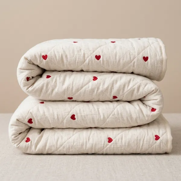 White_Cotton_Heart_Embroidered_Quilt_For_Kids