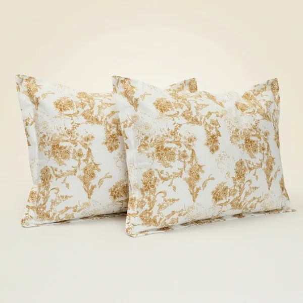 Cotton_Baroque_Floral_Gold_Print_Pillow_Pack_Of_2