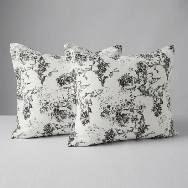 White_Cotton_Toile_Pastoral_Print_Pillow_Pack_Of_2