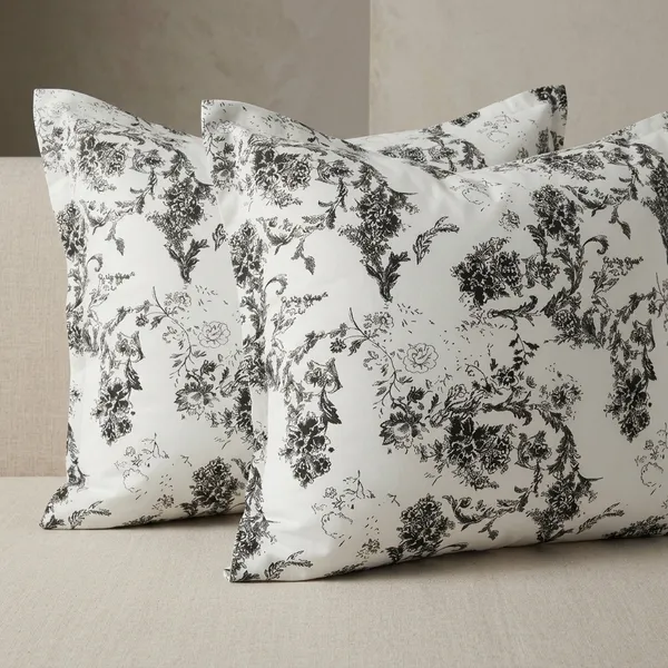 White_Cotton_Toile_Pastoral_Print_Pillow_Pack_Of_2